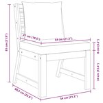 vidaXL Canapé central sectionnel avec coussin gris foncé Bois d'acacia