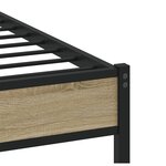 vidaXL Cadre de lit sans matelas chêne sonoma 100x190 cm