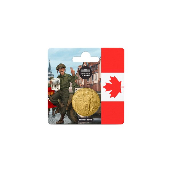 80 ans du V-E DAY Monnaie de 1/4€ - Soldat Canadien