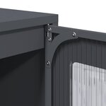 vidaXL Buffet haut anthracite 68x39x123 cm acier