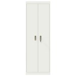 vidaXL Armoire de rangement 2 Pièces Blanc 60 x 40 x 180 cm Acier