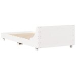 vidaXL Cadre de lit sans matelas blanc 90x200 cm bois de pin massif