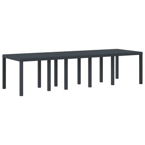 vidaXL Table de Jardin Anthracite 300 x 100 x 73 cm polyrotin