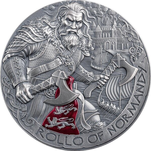 Pièce de monnaie en Argent 2000 Francs g 62.2 (2 oz) Millésime 2026 Way to Valhalla ROLLO OF NORMANDY