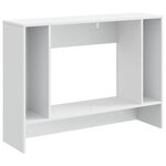 vidaXL Table console Blanc Brillant 101 x 29 x 74 cm Bois d’ingénierie