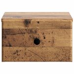 vidaXL Cabinet de chevet mural Bois ancien 34 5 x 33 x 20 cm