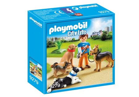 PLAYMOBIL 9279 City Life - Entraineur Et Chiens