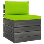 vidaXL Salon palette de jardin 5 Pièces avec coussins Bois de pin massif