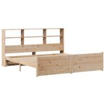 vidaXL Lit bibliothèque sans matelas 180x200 cm bois massif de pin