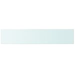 vidaXL Panneau pour étagère Verre transparent 100 x 20 cm