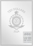 Pièce de monnaie en Argent 10 Dollars g 155.5 (5 oz) Millésime 2024 Classic DC Comics BATMAN