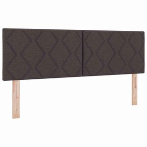 vidaXL Tête de Lit en Tissu Geometric Manuel Marron foncé 160 cm tissu