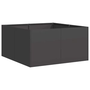 vidaXL Jardinière noir 80x80x40 cm acier laminé à froid