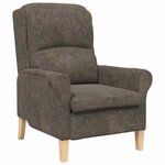 vidaXL fauteuil Gris foncé 76 x 94 x 102 cm Simili cuir