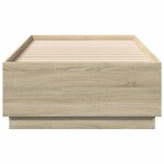 vidaXL Cadre de lit sans matelas chêne sonoma 100x200 cm
