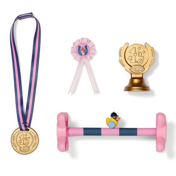 Zapf Creation 837375 - Baby born Set de cheval à baton 43 cm