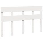 vidaXL Cadre de lit sans matelas blanc 140x200 cm bois de pin massif