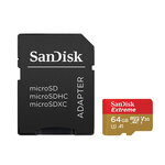 sandisk Extreme microSDXC UHS-I U3 V30 64 Go + Adaptateur SD