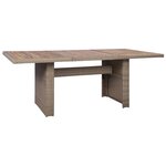 vidaXL Ensemble à manger d'extérieur avec coussins 9Pièces Résine tressée