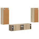 vidaXL Ensemble meuble TV 2 Pièces Chêne Sonoma Bois d'ingénierie