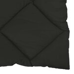 vidaXL Duvet d'été simple Noir 200 x 200 cm Microfibre