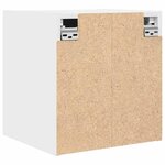 vidaXL Table de chevet murale blanc 38x34x40 cm