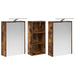 vidaXL Ensemble de Meubles de Salle de Bain 3 Pièces 116 x 16 x 62 5 cm