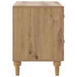 vidaXL Cabinet de chevet avec tiroir Chêne artisanal 62 x 34 5 x 48 cm