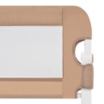 vidaXL Barrière de lit enfant Taupe 150x42 cm Polyester