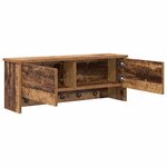 vidaXL Porte-manteau mural avec étagère Bois ancien 80 x 20 x 30 cm