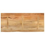vidaXL Dessus de table à bord vivant 140x60x3 8cm bois massif manguier