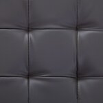 vidaXL Pouf de rangement 87 5 cm Gris Similicuir