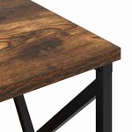 vidaXL Table de nuit avec station de chargement avec tiroir Chêne fumé