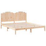 vidaXL Cadre de lit extra long sans matelas 180x210 cm bois massif