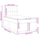 vidaXL Sommier à lattes de lit avec matelas Blanc 120x200cm Similicuir