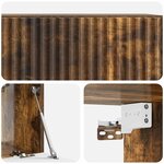 vidaXL Meuble TV mural Chêne fumé 59 5 x 31 x 30 cm Bois d'ingénierie