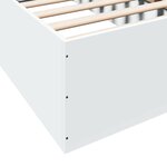 vidaXL Cadre de lit sans matelas blanc 90x190 cm
