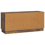 vidaXL Meuble TV Chêne fumé 102 x 34 5 x 47 cm Bois d'ingénierie