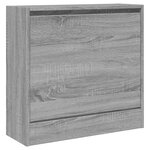 vidaXL Armoire à chaussures sonoma gris 60x21x57 cm bois d'ingénierie