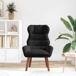 vidaXL fauteuil Noir 69 x 74 x 93 cm Velours