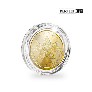 Capsules rondes ULTRA PERFECT FIT pour pièces de 1 oz Maple Leaf or. Paquet - 10 capsules