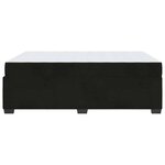 vidaXL Cadre de lit avec matelas Noir 140 x 200 cm Velours