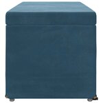 vidaXL Tabouret Bleu 101 x 41 x 40 cm Velours et Bois Composite