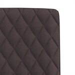 vidaXL Chaises à manger lot de 6 marron foncé tissu