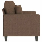 vidaXL Canapé à 2 places Marron 120 cm Tissu