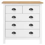 vidaXL Buffet Hill Blanc 79x40x80 cm Bois de pin solide