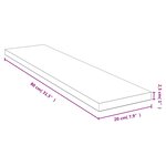 vidaXL Étagère murale 80x20x2 5 cm bambou
