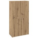 vidaXL Cabinet de Bureau avec étagère chêne artisanal 60 x 32 x 115 cm