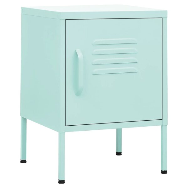 vidaXL Table de chevet Vert menthe 35x35x51 cm Acier