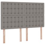 vidaXL Lit de Rangement Taupe 140 x 200 cm Cuir synthétique